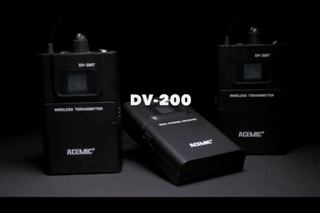 DV-100 Wireless Camera Microphone Antenna Diversity