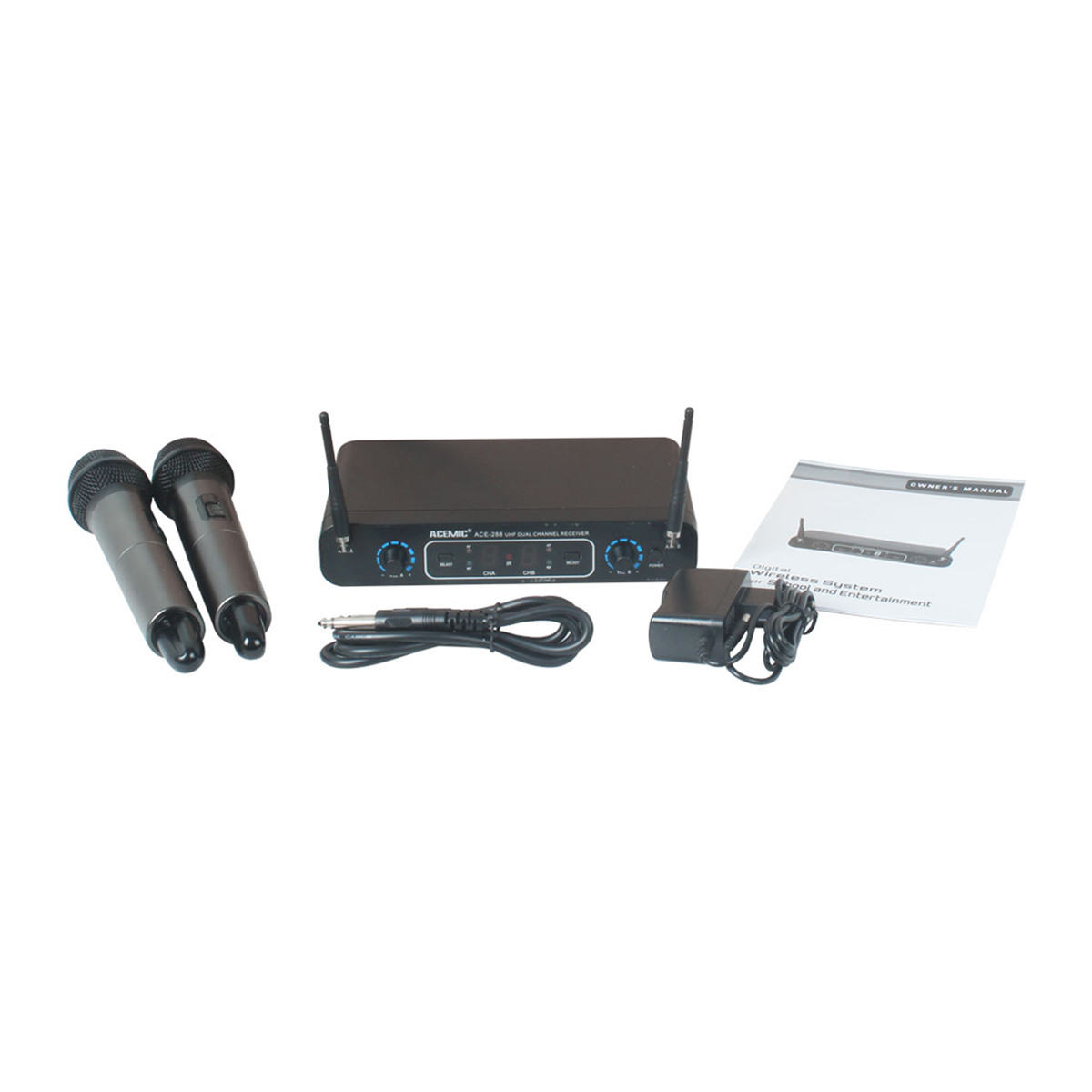 ACE-288 Wireless Handheld Microphone System Dual
