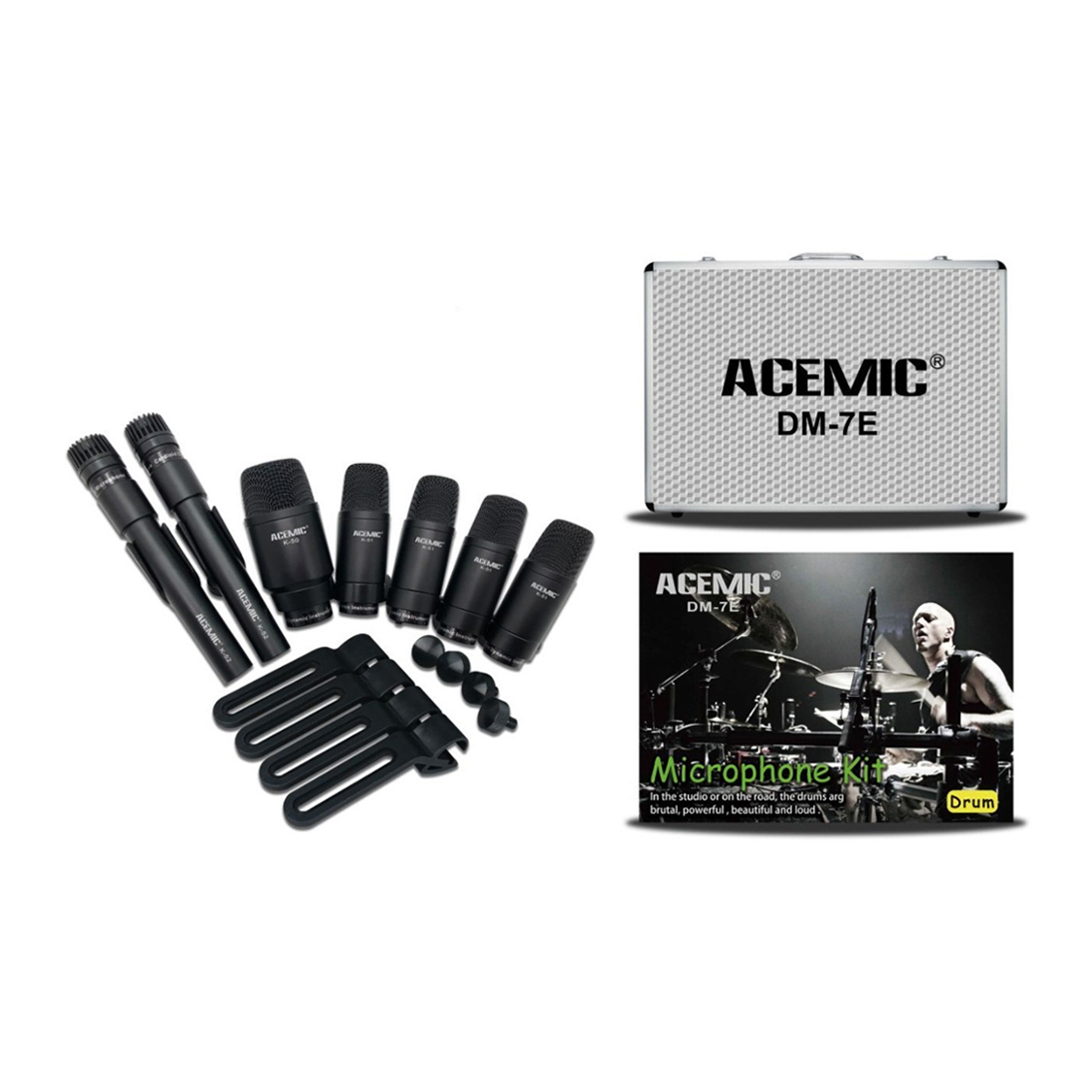DM-7E 7-Piece Drum Microphone Package