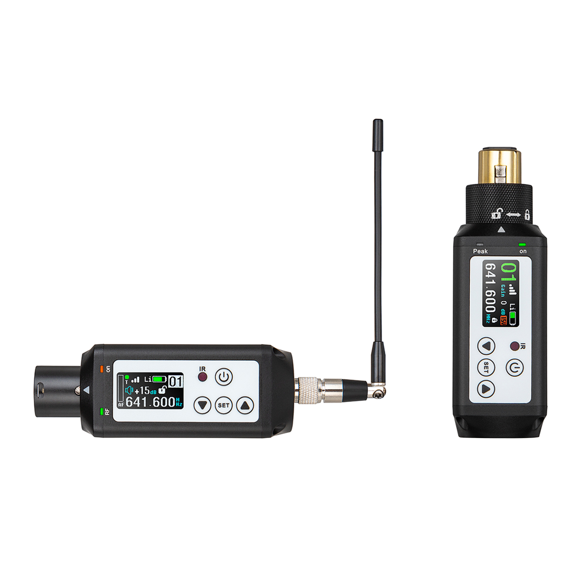 RT-1 Plug-On UHF XLR Wireless Microphone Adapter
